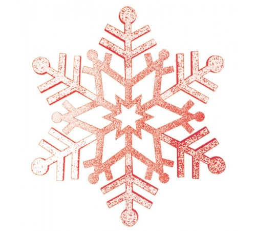 Елочная фигура "Снежинка резная", 81 см, цвет красный  502-382  NEON-NIGHT