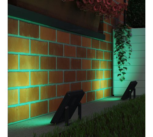 Прожектор светодиодный  Elementary 50W 3200lm зеленого свечения 175-265V IP65 черный LED 1/10  613100650  Gauss