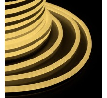 Гибкий неон LED SMD 8х16 мм, односторонний теплый белый, 120 LED/м, 20 м  131-008  NEON-NIGHT