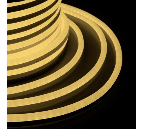 Гибкий неон LED SMD 8х16 мм, односторонний теплый белый, 120 LED/м, 20 м  131-008  NEON-NIGHT