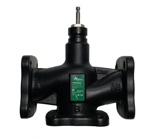 Клапан регулирующий 3-ход смес фланц PN16 DN50 31м/ч -20...+130°С  VGFM050  SE