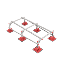 Опорная конструкция для установки оборудования TECHNORAPTOR LIGHTFOOT 1000х2000 тип 2  KM-TR-LTF-SSEI-1000-2000-2  КМ - профиль