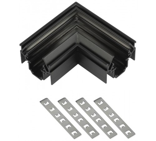 Коннектор  TRM-PC20-CCN-B угловой для магнитного трекового шинопровода NOVA для натяжных потолков  Б0063942  ЭРА