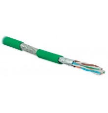 SFTP4-C6A-S23-IN-LSZH-GN-500 (500 м) Кабель витая пара, экранированная (S/FTP), категория 6a, 4 пары (23 AWG), зеленый  445099  Hyperline