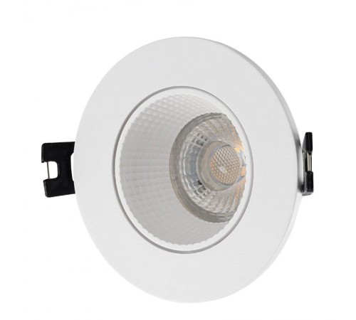 Светильник светодиодный встраиваемый DK3061-WH , IP20, 10Вт, GU5.3, LED, белый/белый, пластик  DK3061-WH  DENKIRS