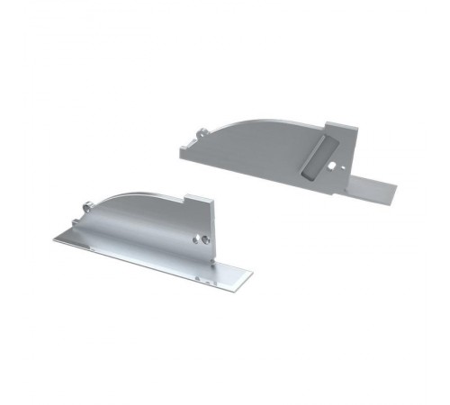 Заглушка для ALM-ARC-SIDE серая левая с отверстием  026791  Arlight