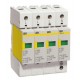 Ограничитель импульсного перенапряжения ОПС1-D 4Р In=5kA Un=230B Im=10kA  MOP20-4-D  IEK