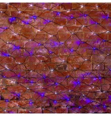 Гирлянда "Сеть" 2,5х2,5м, черный ПВХ, 432 LED Белые/Синие  215-032  NEON-NIGHT