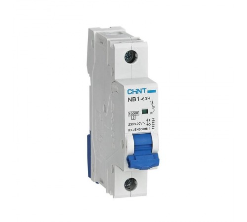 Выключатель автоматический однополюсный NB1-63H 1P 2A 10кА х-ка C (R)  179785  CHINT