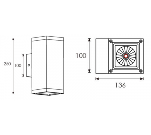 Светильник TETRA LED 20 D30 3000K  1100100030  Световые Технологии