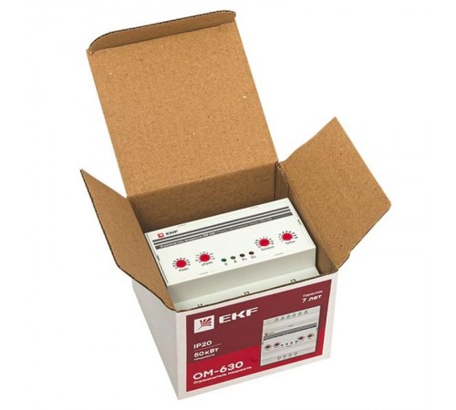 Ограничитель мощности 3-фазный ОМ-630  PROxima  rel-pl-630  EKF