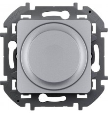 Inspiria Алюминий Диммер (светорегулятор) поворотный 300Вт без нейтрали С/У без рамки  673792  Legrand