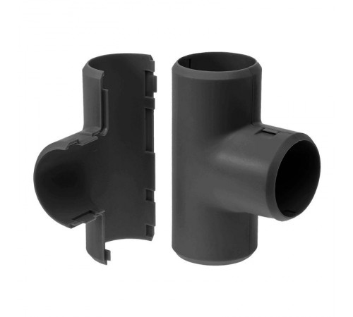 Тройник разборный черный д32 (15шт/180шт уп/кор)  PR13.0198  Промрукав