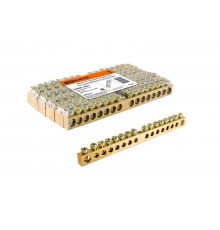 Шина "N" нулевая 8х12мм 16/1 (16 групп/крепеж по центру)   SQ0801-0052  TDM