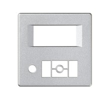 Simon 82 Накладка на радиоприемник с ЖК-дисплеем, S82 Detail алюминий  82058-93  Simon