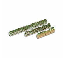 Шина "земля-ноль" 4 отв. для пров. сеч. до 6кв.мм  ШЗН-04  Рувинил