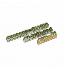 Шина "земля-ноль" 4 отв. для пров. сеч. до 6кв.мм  ШЗН-04  Рувинил