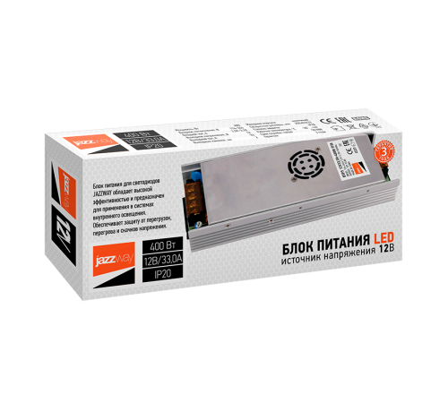 Драйвер для светодиодной ленты LED BSPS 100Вт 12В IP20  1002167A  Jazzway