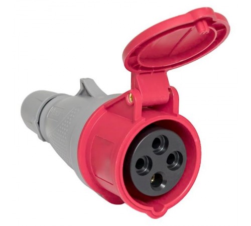 Розетка переносная 214 3Р+РЕ 16А 380В IP44 EKF PROXIMA  ps-214-16-380-PRO  EKF