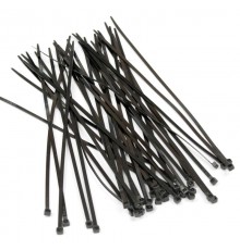 GT-300IBC Стяжка нейлоновая неоткрывающаяся, безгалогенная (halogen free), 300x3.6 мм, полиамид 6.6,  черная, (100 шт)  24290  Hyperline