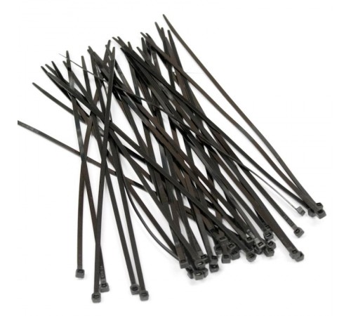 GT-300IBC Стяжка нейлоновая неоткрывающаяся, безгалогенная (halogen free), 300x3.6 мм, полиамид 6.6,  черная, (100 шт)  24290  Hyperline