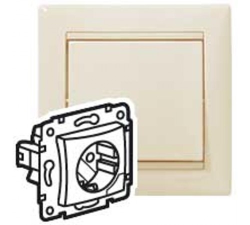 Valena Сл. кость Розетка 1-ая с/з литая(с выталкивателем)  774395  Legrand