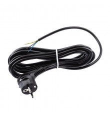 UX-3x0,75-1,5m-B Шнур питания с вилкой с/з ПВС 3x0,75 1,5м черный (50/1800)  Б0048689  ЭРА