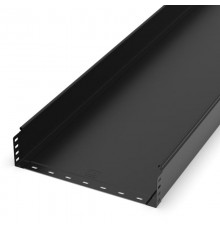 Лоток неперфорированный Стандарт 400х100х3000 (1,0 мм) RAL 9005 (6 м/уп)  PR16.9958  Промрукав