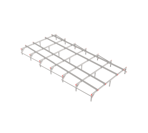 Опорная конструкция для установки оборудования TECHNORAPTOR 3000х6000 тип 1  KM-TR-SSEI-3000-6000-1  КМ - профиль