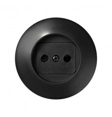 Simon 88 Накладка с защитными шторками на розетку двухполюсную без заземляющего контакта, S88, графит  88040-68  Simon