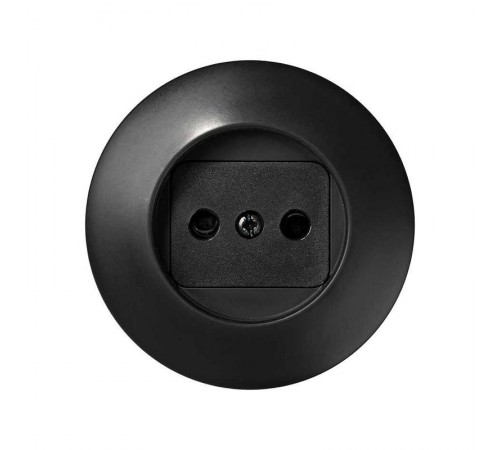 Simon 88 Накладка с защитными шторками на розетку двухполюсную без заземляющего контакта, S88, графит  88040-68  Simon