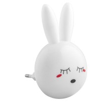 Светильник-ночник "зайчик" 4LED 0,5W 220V белый , FN1168  23350  FERON