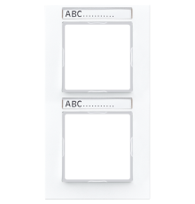 Рамка 2-кратная AC582BFNAWW Jung