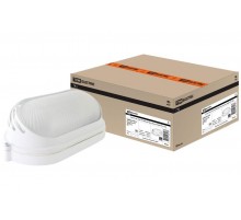 Светильник пылевлагозащищенный под лампу для ЖКХ НПБ1407 белый/овал ресничка 60Вт IP54  SQ0303-0053  TDM