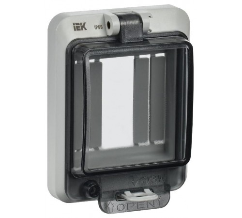 Крышка защитная для выреза в шкафу 3 модуля IP66  YWP10-03-66  IEK