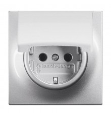 Розетка SCHUKO 16А 250В с крышкой, серия impuls, цвет серебристый металлик  2018-0-1489   2CKA002018A1489  ABB