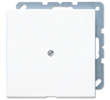 Вывод для кабеля, с зажимом для фиксации кабеля, фиксация винтом; дюропласт; белый; LS990  LS990AWW  Jung