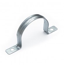 Скоба металлическая двухлапковая усиленная противопожарная СМДУ d60-63 мм отв. d 6,5 мм (50 шт/уп) Промрукав  PR13.02443  Промрукав