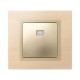 Simon 82 Клавиша для кнопочного выключателя с подсветкой под пиктограммы, S82, S82N, шампань  82013-34  Simon