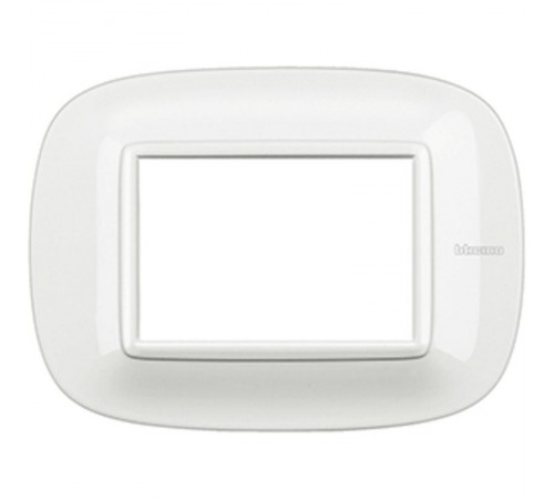Axolute декоративные накладки в форме эллипса, Белый, цвет белый, на 3 модуля  HB4803HD  Legrand