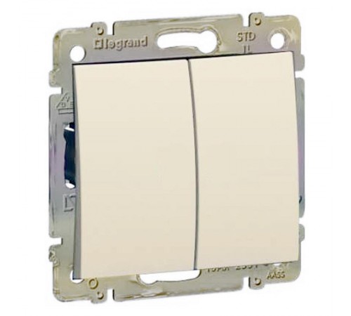 Valena DIY Сл. кость Выключатель 2-клавишный  695605  Legrand