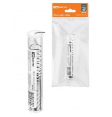 Припой ПОС 61, трубка с канифолью, ГОСТ 21931-76, 1 мм, 10 г, колба, серия "Алмаз"  SQ1025-1602  TDM