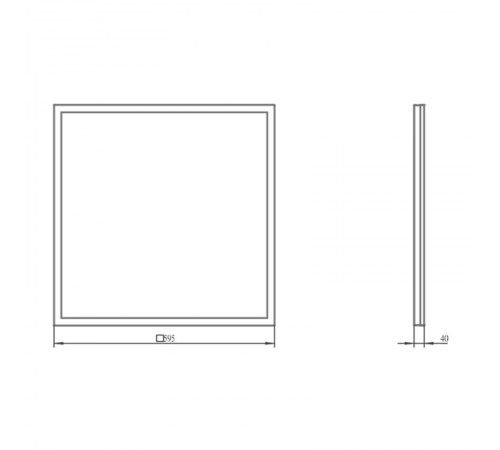 Светильник светодиодный офисный SPO-910-9-65K-038 38Вт 6500K 3990Лм 595x595x40 матовый с выводом провода  Б0058109  ЭРА