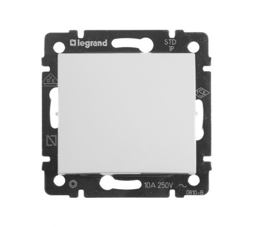 Valena Белый Выключатель кнопочный 1-клавишный  774411  Legrand