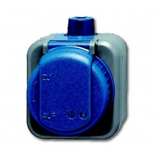 Розетка SCHUKO 16А 250В IP66 для открытого монтажа Busch-Duro 2000 WD, для работы в агрессивных средах  2083-0-0343   2CKA002083A0343  ABB