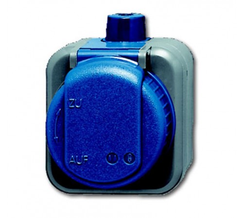 Розетка SCHUKO 16А 250В IP66 для открытого монтажа Busch-Duro 2000 WD, для работы в агрессивных средах  2083-0-0343   2CKA002083A0343  ABB