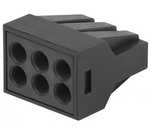 Аксессуары для клемм NO-224-54 ЭРА Клемма СМК с пастой серии 306, 6 отверстий, 0,5-2,5 мм2 (упак 50  Б0043972  ЭРА