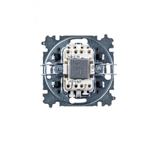 ABB Levit Сталь / дымчатый чёрный Выключатель 1-кл. с подсветкой  3559H-A01446 69W  2CHH590146A6069  ABB