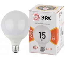 Лампа светодиодная LED G95-15W-2700K-E27 (диод, шар декор, 15Вт, тепл, E27) (20/560)  Б0049077  ЭРА