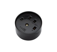 Розетка РШ для электрической плиты 32 А, 380 В, 3Р+РЕ (ОУ) черная  11-8525  REXANT